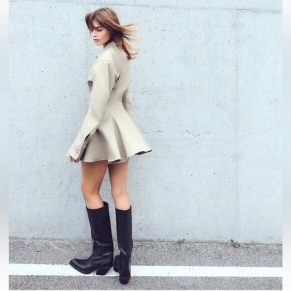 ZARA SHORT VOLUMINOUS SHIRT DRESS - Picture 2 of 9